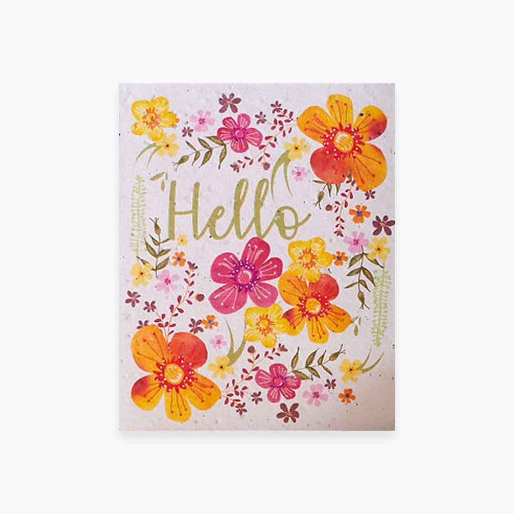 Hello Wildflower Seed Card