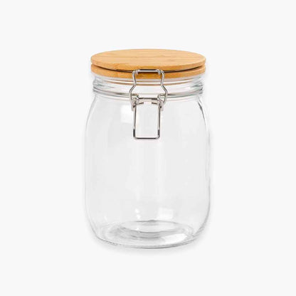 Glass Jars With Bamboo Lid