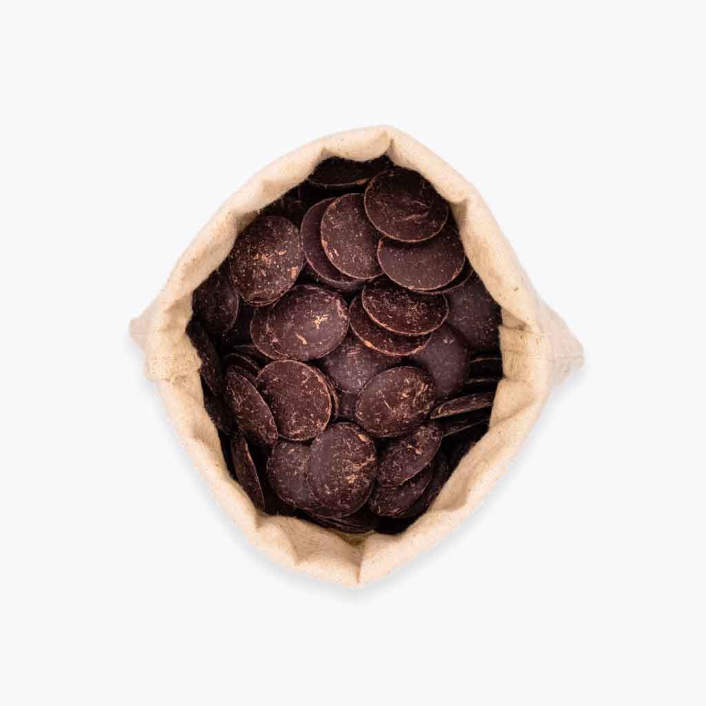 Dark Chocolate Buttons - Organic, Fairtrade, Vegan