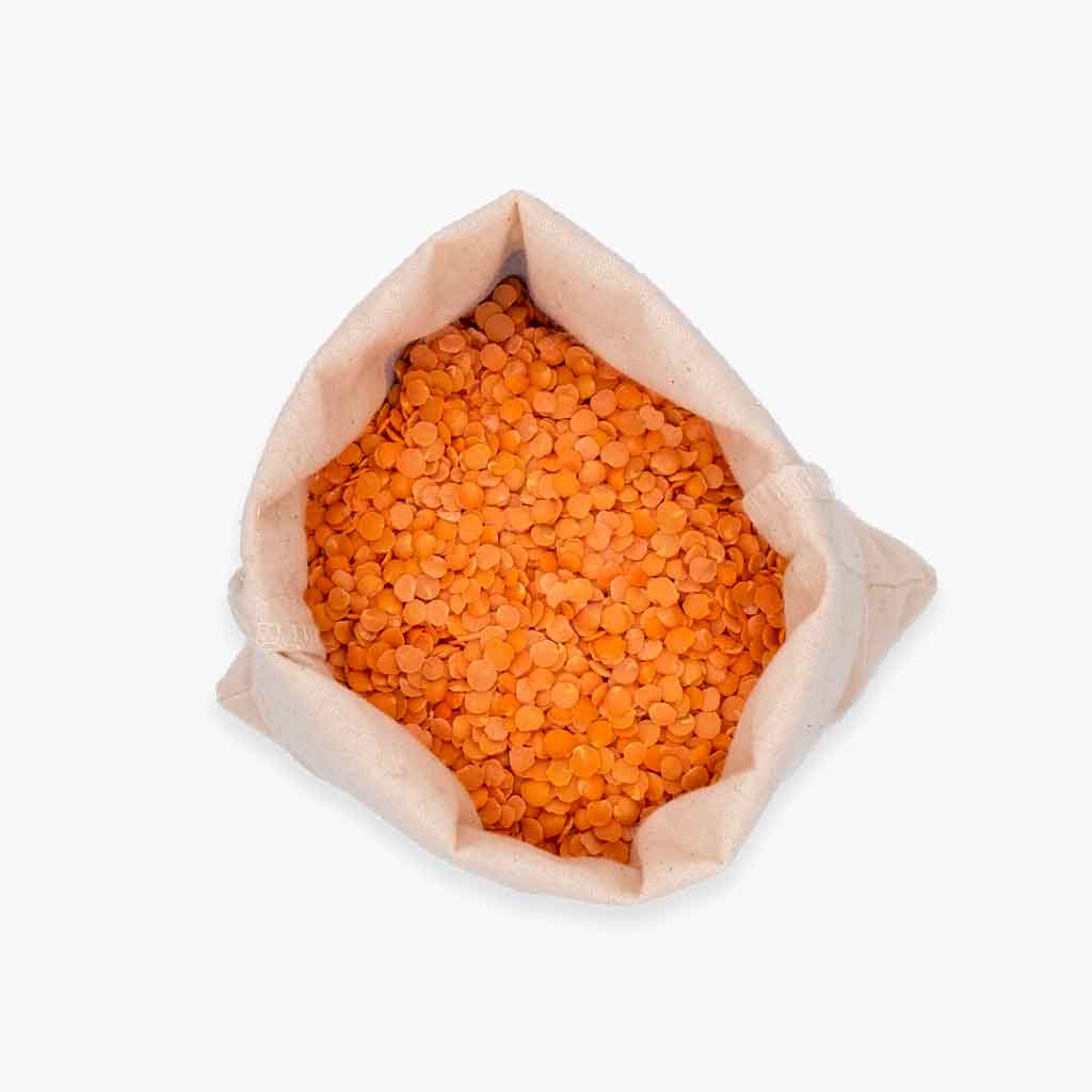 Red Split Lentils - Organic