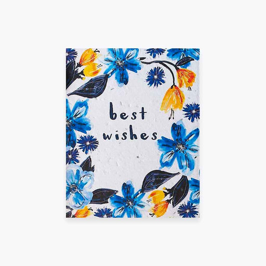 Best Wishes Wildflower Seed Card