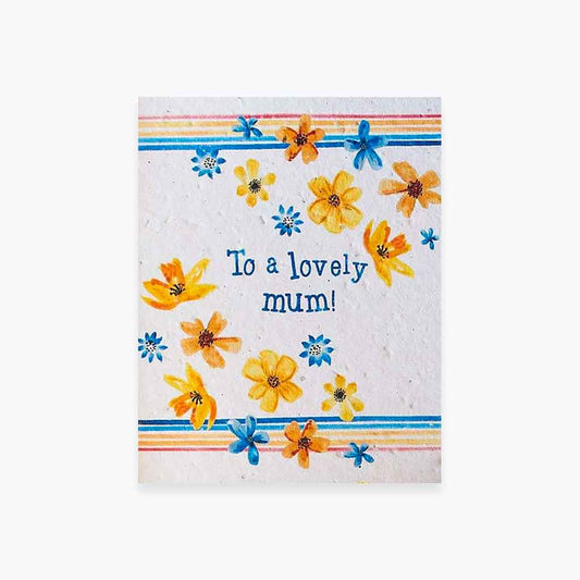 To a Lovely Mum Wildflower Seed Card